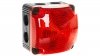 Sygnalizator ostrzegawczy czerwony 24V DC LED błyskowy podwójny 853.110.55